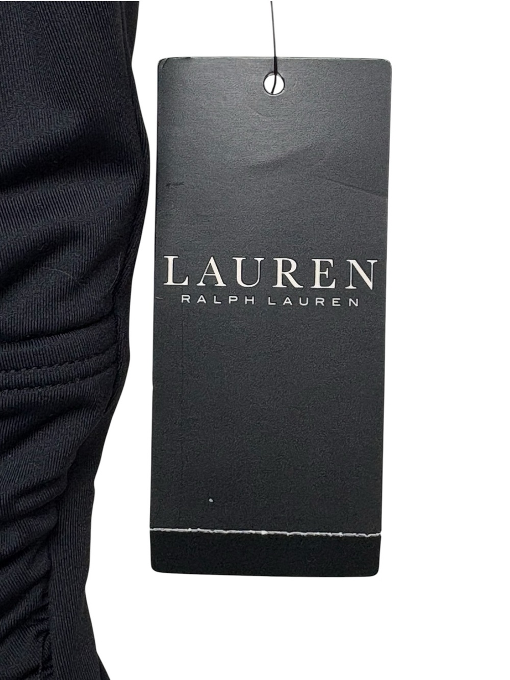 NWT Lauren Ralph Lauren Black Ring Front One Piece Swimsuit Size 4 - Picture 14 of 15